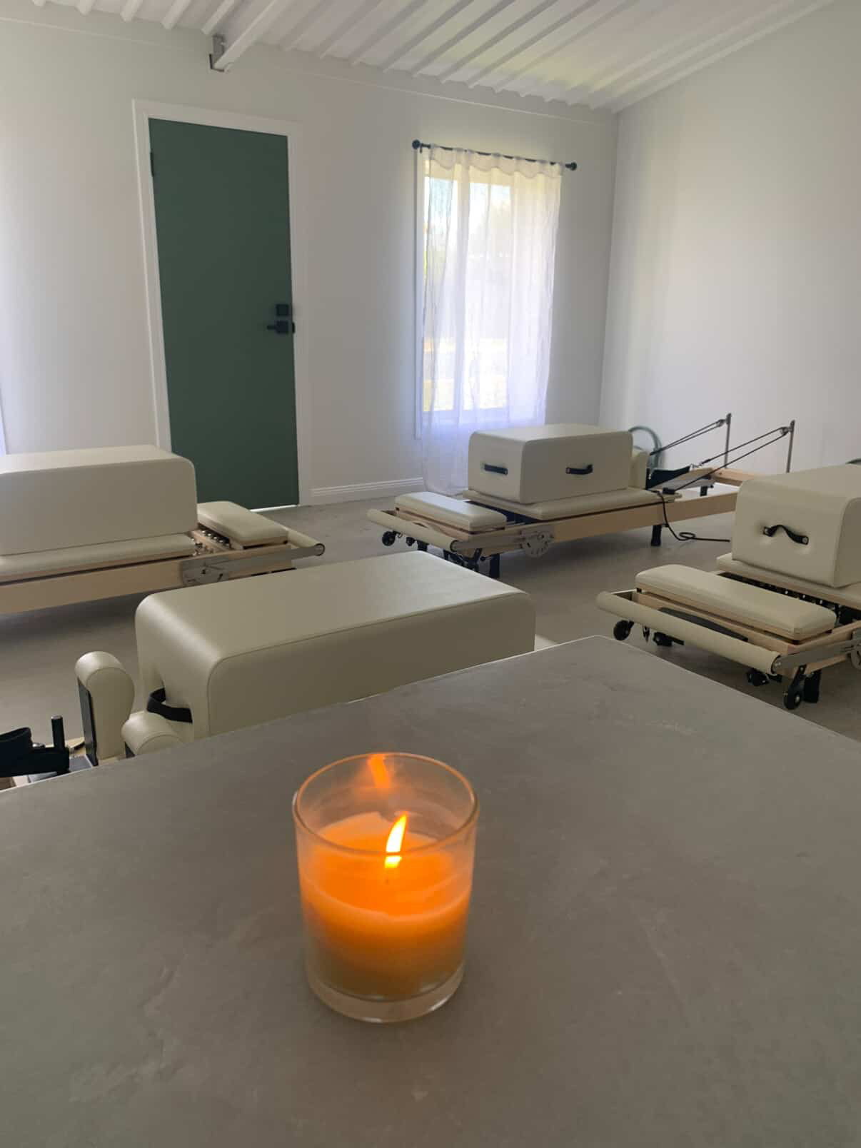 Candle detail in the studio